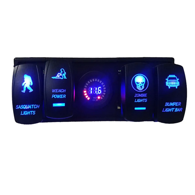

Led Digital Voltmeter Laser Rocker Switch Panel With Rocker ARB Plug For Car Boat Truck RV