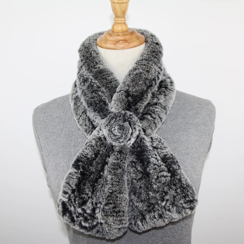 

Scarfs for Ladies Winter soft fur Scarves Fashion Scarves Woman Fashionable Warm Black Rex Scarf Fashion 2018 for Woman