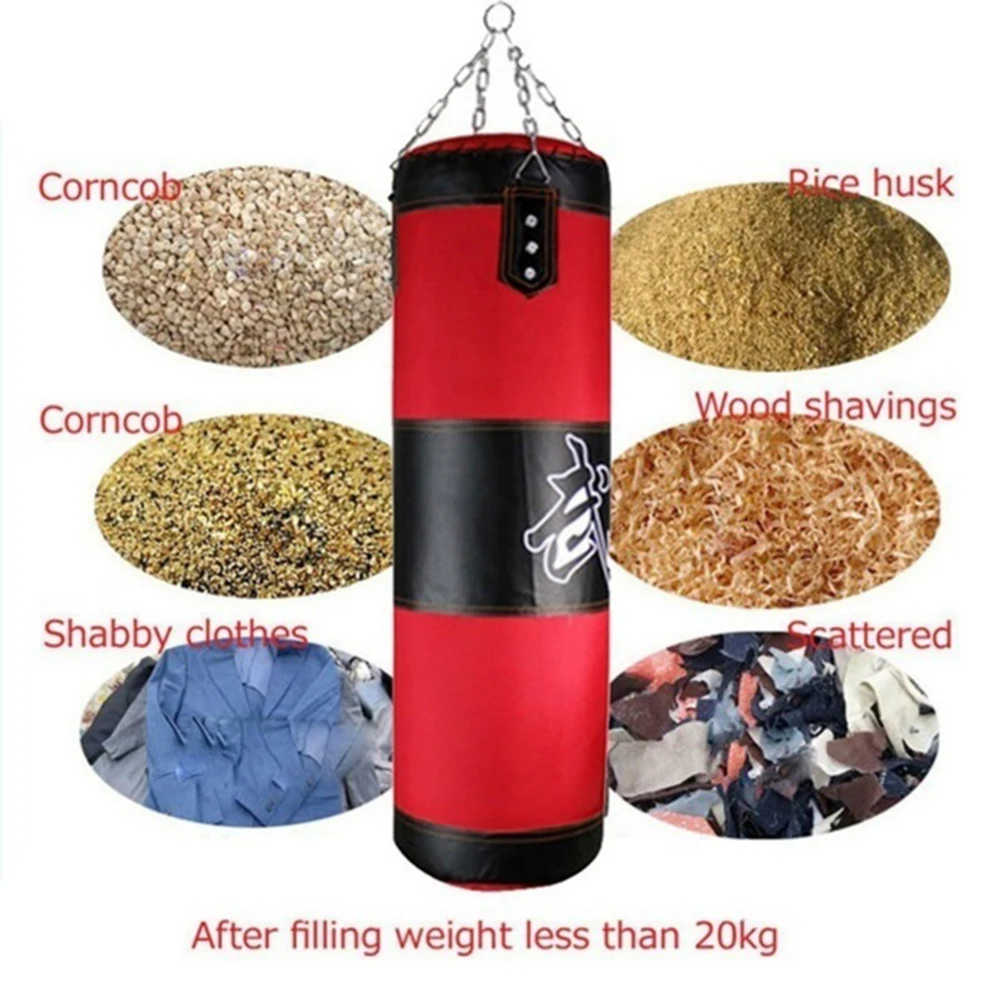 8Pcs/Set Fitness Training Muay Thai Fight Sanda Training Punching Bag MMA  Boxing Punching Bag Sport Kick Hanging Sandbag Set