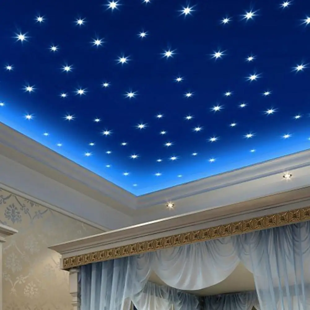 Us 0 36 28 Off 76pcs Set Luminous Stars Glow In The Dark Ceiling Wall Stickers Decals Set For Kids Room Ceiling Stickers In Wall Stickers From Home
