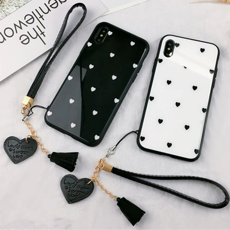 BONVAN закалённое Защитное стекло оригинальный чехол Xiaomi mi 6x A2 A1 case сердце любовь