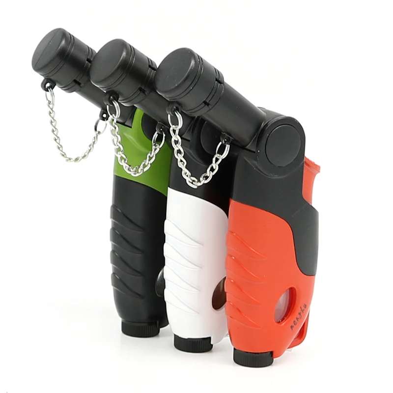 

Windproof Butane Jet 1300 Torch Lighter with Strap - Random Color NO GAS