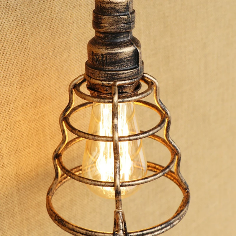 Vintage Iron պատի լամպ RETRO pipeրատար խողովակի - Ներքին լուսավորություն - Լուսանկար 6