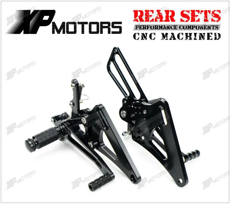 

Black CNC Billet Foot Pegs Adjustable Rearset Rear Sets For Honda NC39 CB400SF VTEC 1 2 3 1999 2000 2001 2002 03 04 05 06 2007