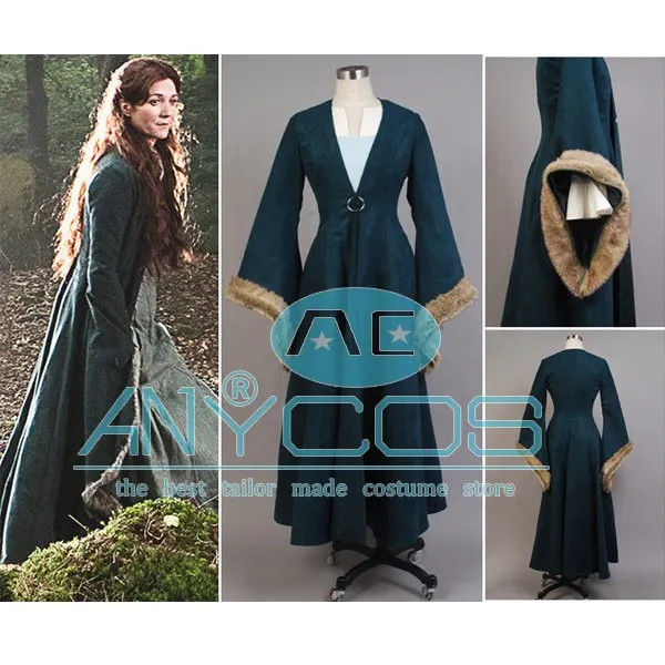 

Game of Thrones Catelyn Stark Party Adult Women Full Set Dress Halloween Cosplay Costume Custom-made