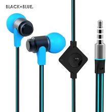 Wallytech WHF-116 Flat Cable Metal Earphones For iPhone 6plus/5s/Samsung S3/S4/S5/S6 earphone With Microphone