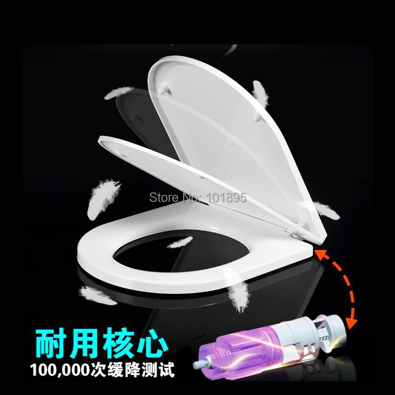 4 Model and Size of PP Material Slow Close Heating Toilet Seats