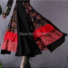 Модная длинная юбка для бальных танцев, танца живота, для женщин, взрослых женщин, длинные цыганские юбки для костюма, цыганская одежда