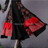 Free Shipping Fashion Long Ballroom Dance Belly Dance Skirt Women Adult Lady Long Gypsy Skirts Costume Gypsy Clothing