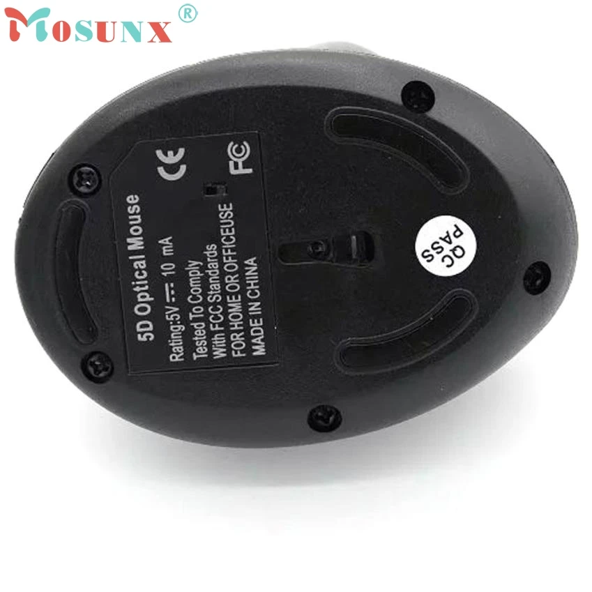 Вертикальная беспроводная эргономичная оптическая USB мышь 5D для ПК ноутбука