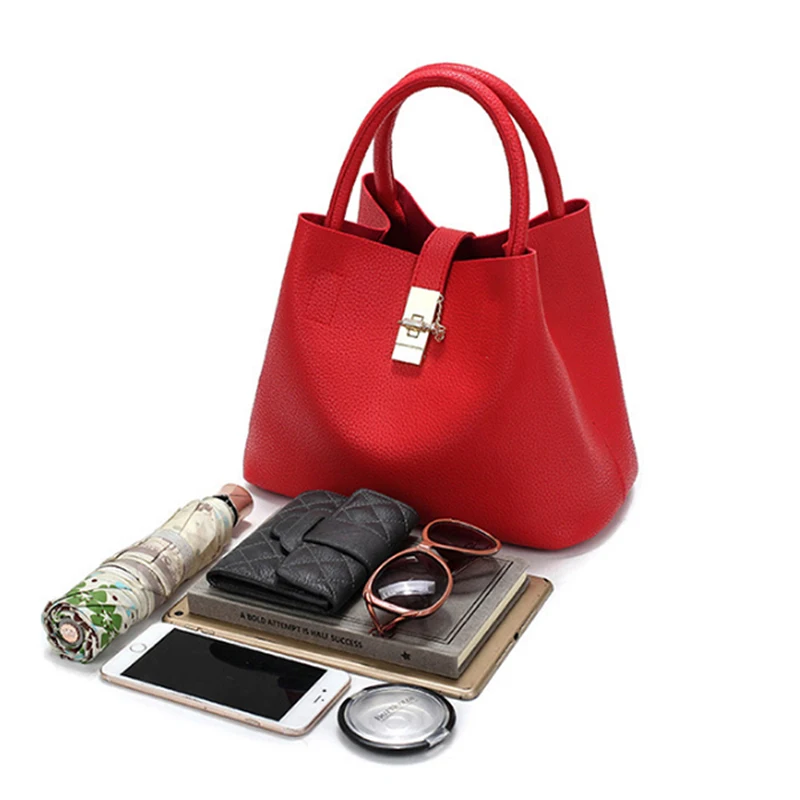 

2019 Vintage lady's Handbags Famous Fashion Brand Candy Shoulder Bags Ladies Totes Simple Trapeze lady Messenger Bag