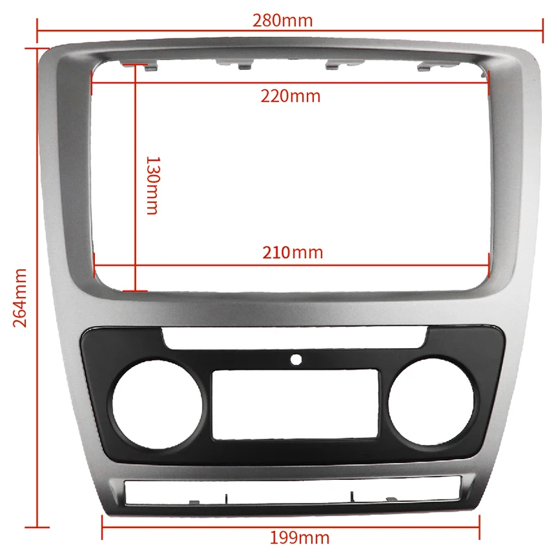 2 Din радио фасции для Skoda Octavia аудио стерео монтажная панель установка тире комплект отделка рамка адаптер