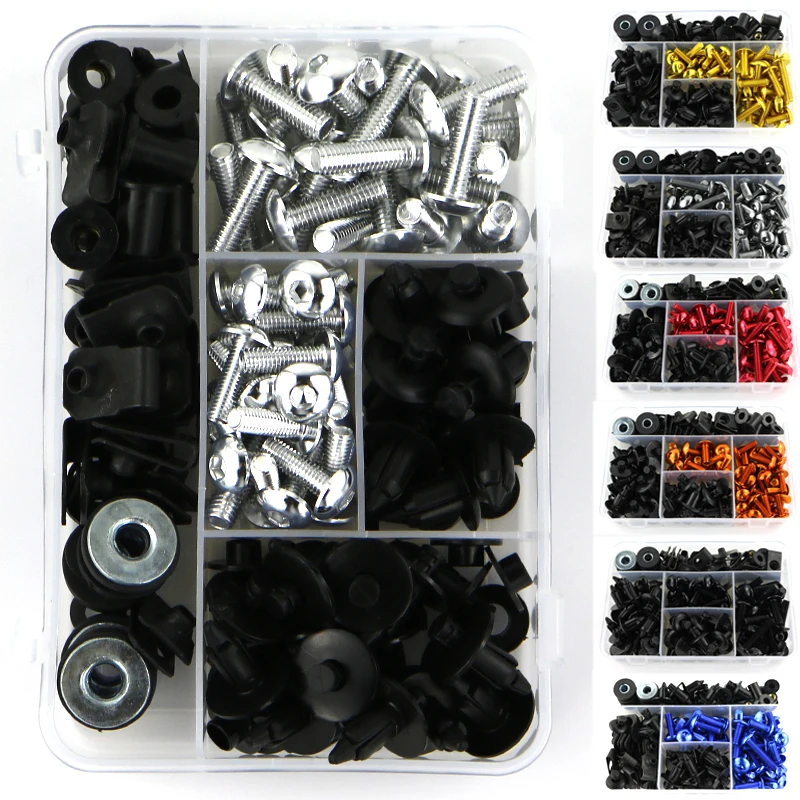 

6mm Fairing Clips Complete Full Fairing Bolt Kit Windshield Screw For Suzuki GSF650 Bandit GSF750 Bandit GSF1200 GSF1250 Bandit