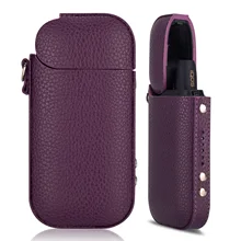 Kogngu font b Electronic b font Cigarette Case for IQOS 2 4plus Portable PU Leather Bag
