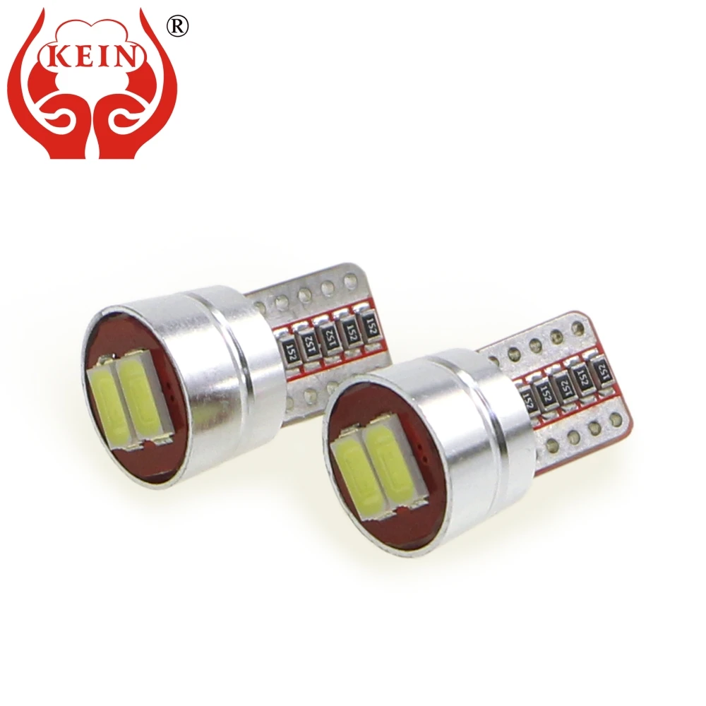 

KEIN 1PCS car styling w5w led t10 led bulbs 194 5630 2smd auto interior license plate side wedge reading signal lights lamp 12V