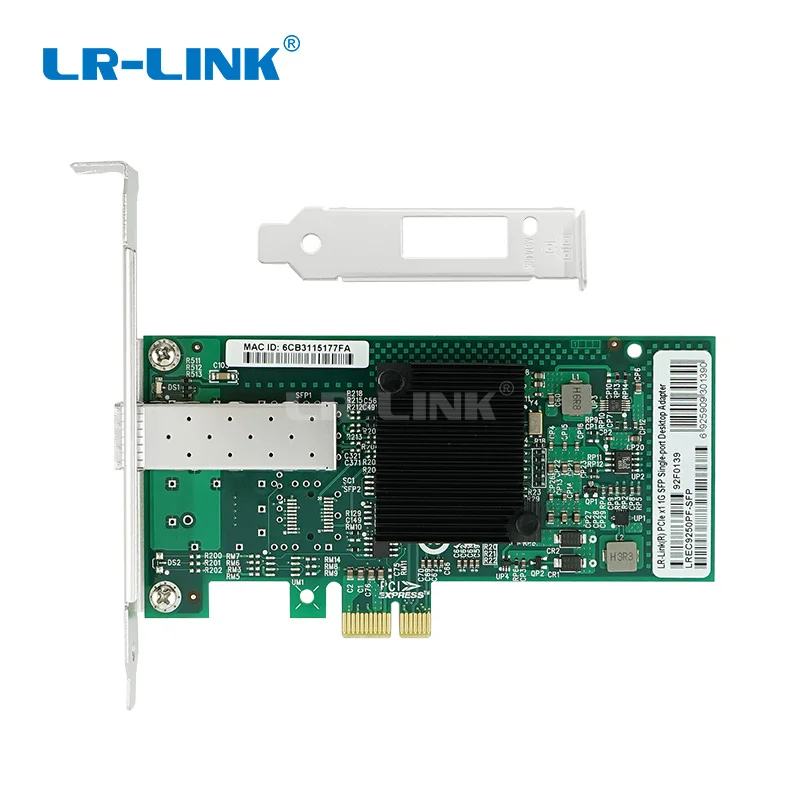 LR-LINK 9250PF-SFP Fiber Optical PCI-Express Network Card 1000Mb Gigabit Ethernet Desktop Lan Adapter PC Intel I350 NIC
