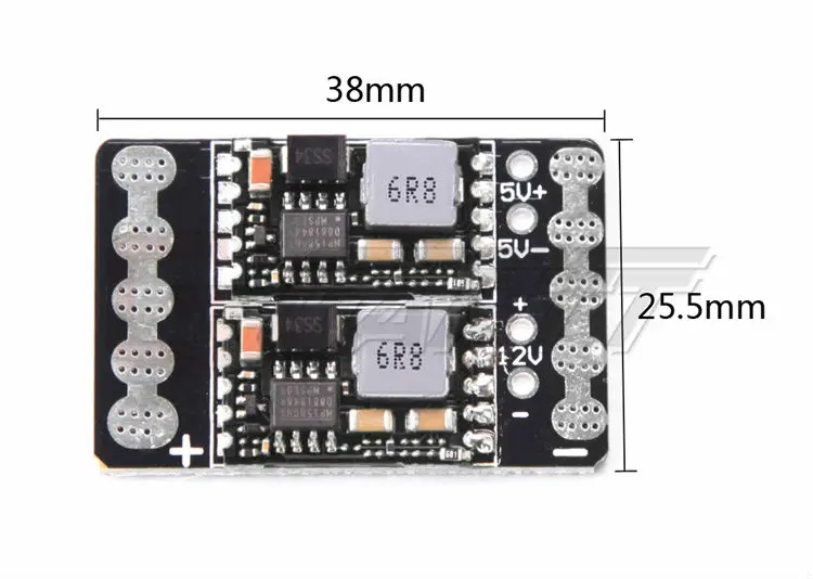GARTT Power Distribution Board Plate Dual BEC For 250 RC Multirotor