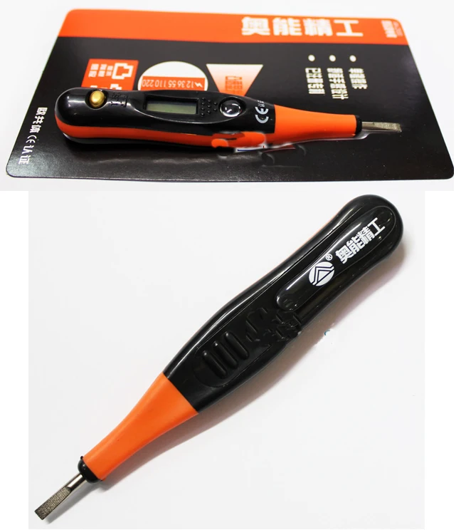 New arrival digital electroprobe with light, Touch type test pen