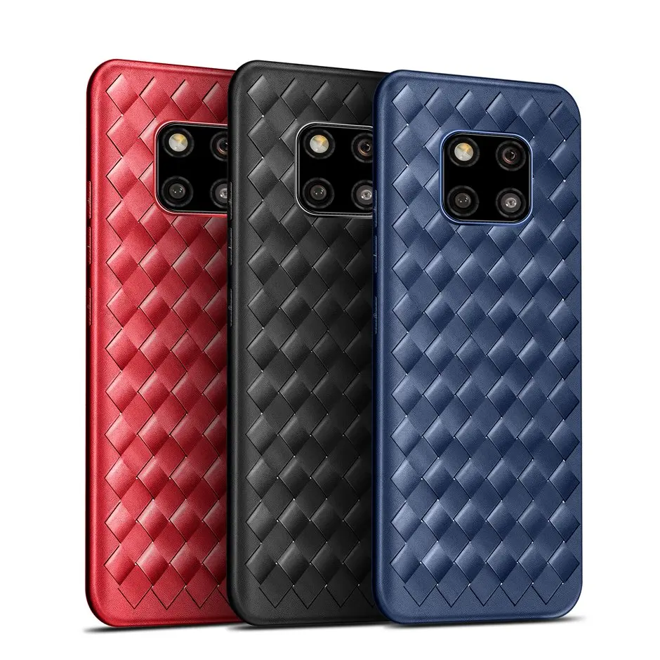 

Silicone Case For Huawei Mate 20 Pro Case Luxury Weaving Cover For Huawei Mate 20 Coque Huawei Mate 20 Lite Soft TPU Phone Case