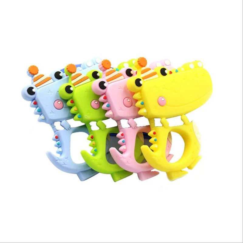 

Animal Silicone Baby Teether Dinosaur Silicone Teether To Nursing BFA Free Baby Teether Chew Child Animal Toy