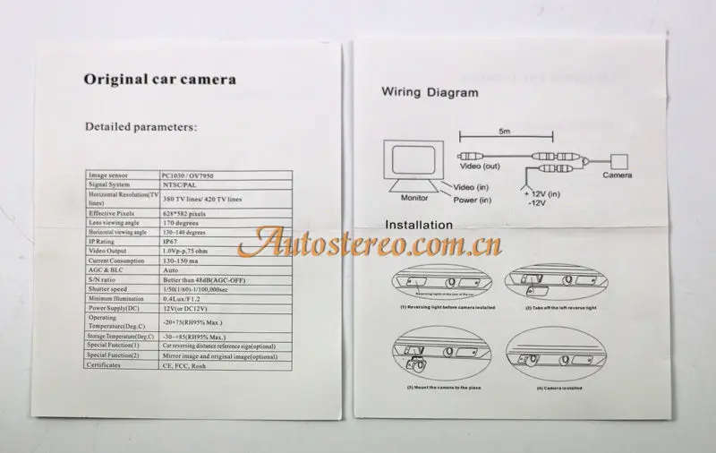 Номерной знак автомобиля свет лицензии OEM обратный камера для peugeot 207 303 307CC