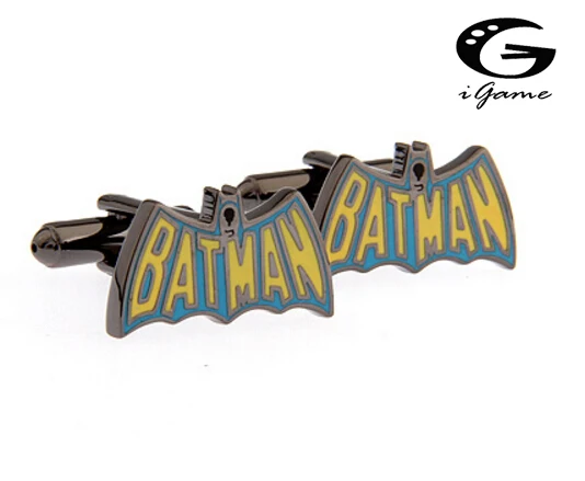 

iGame Cufflinks Factory Retail Batman Cufflinks Gun Black Design Cuff Links