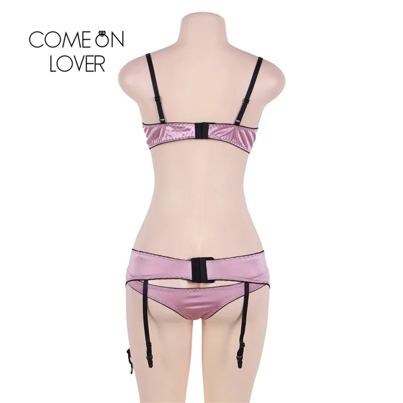 Comeonlover Intimo Donna Sexy Hot RI80396 Deluxe Satin Lace Stitching Open Cup Bra Set Lingerie Plus Size Open Bra Sexy Bra Set Comeonlover Intimo Donna Sexy Hot RI80396 Deluxe Satin Lace Stitching Open Cup Bra Set Lingerie Plus Size Open Bra Sexy Bra Set