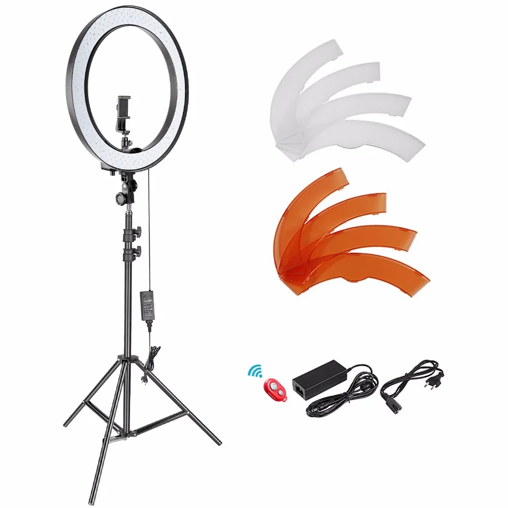  Neewer 18-inch Outer Dimmable SMD LED Ring Light Lighting Kit for Camera Photo Studio YouTube Video - 32856908416