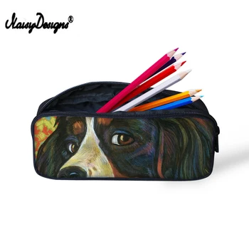 

Fashion Bernese Dog Black Pen Case Portable Pencil Holder Office Stationery Case Pouch Earphone Makeup Storage Bag Dropshipping