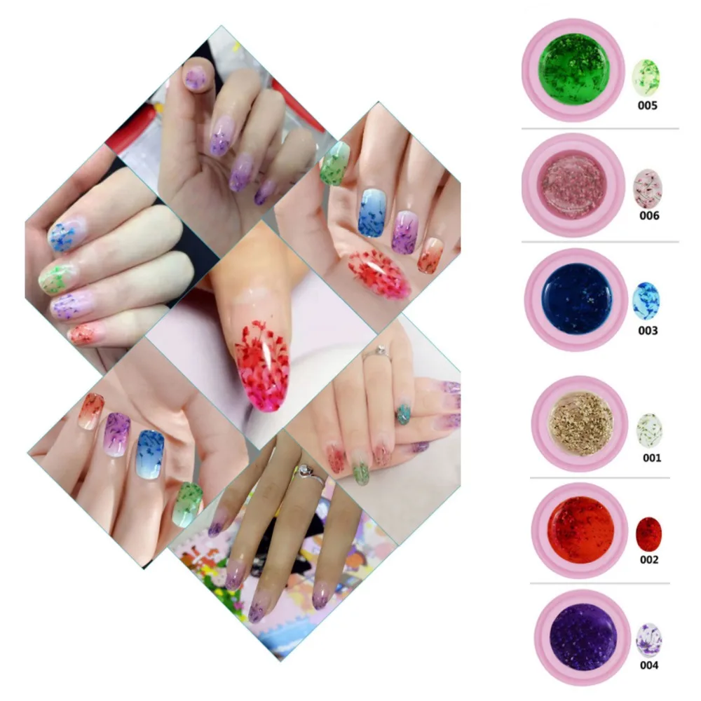

3ml Flower UV Gel Nail Polish 6 Colors Fairy Series Nail Gel Polish Vernis Semi Permanent Top Base Coat Gel Varnishes Gel polish