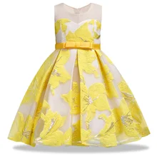Вечерние платья для подростков; одежда для детей; платье для девочек; детская одежда; платье с цветочным рисунком для девочек на свадьбу, День рождения; платье для маленьких девочек
