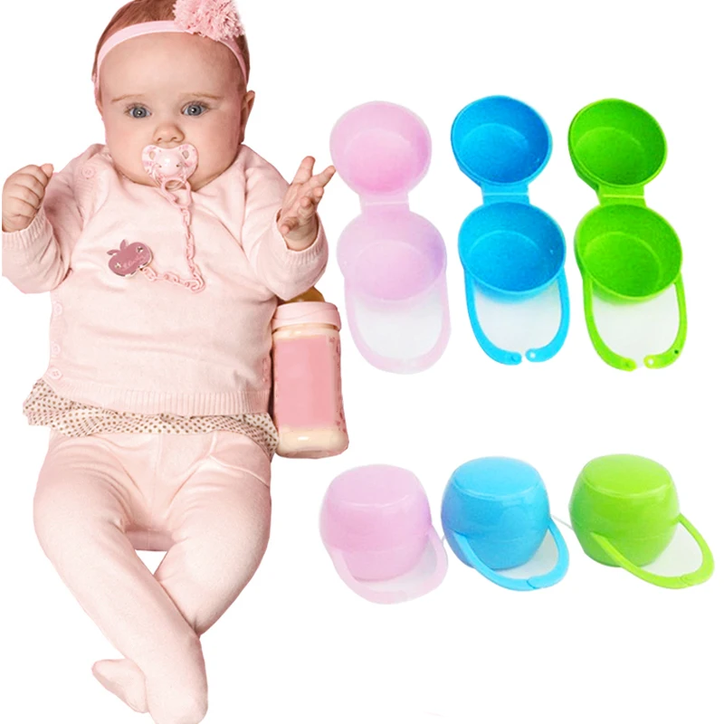 

Baby Soother Container Pacifier Care Dummy Box Travel Storage Case Gift