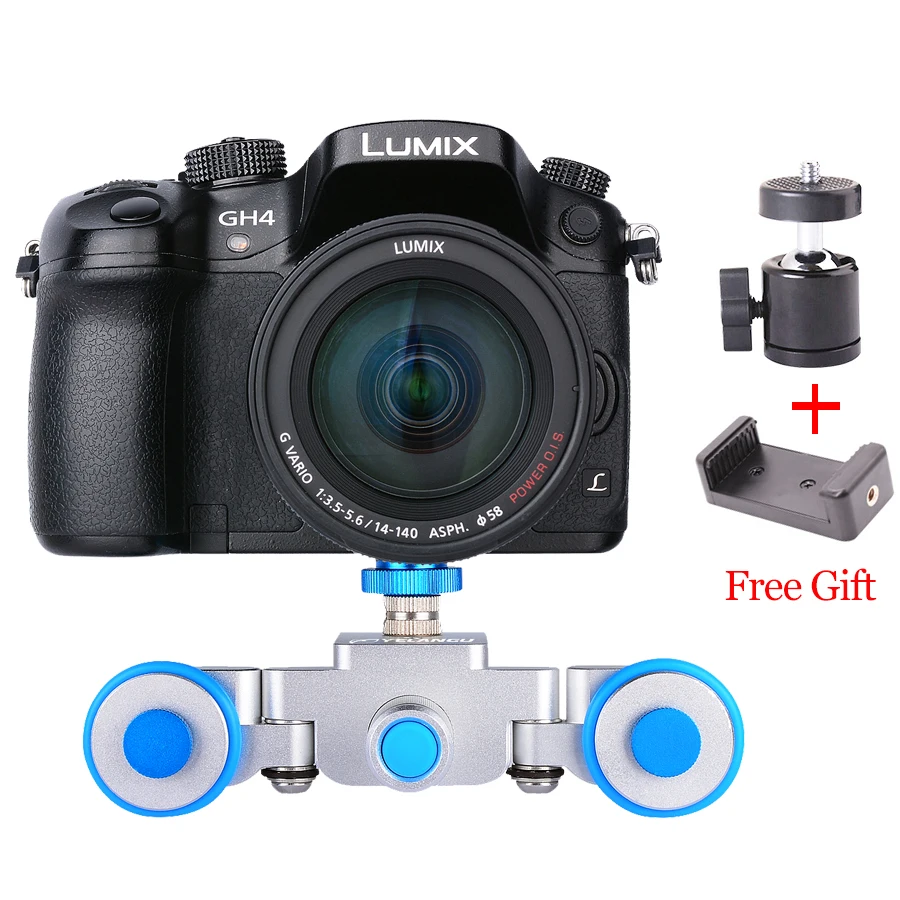 

Electric Autodolly Video Car Motorized DSLR Dolly Track Slider Skater for Youtube Vlogging for iPhone Nikon Canon camera