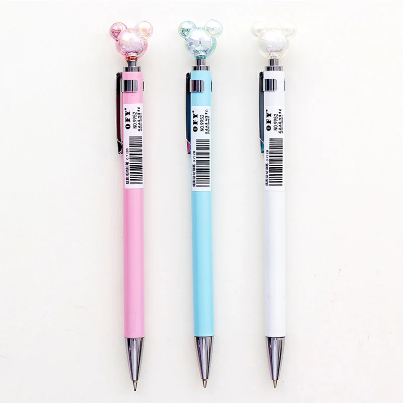 

1 PCS Mickey Metal Mechanical Pencil Cute 0.7 mm Automatic Drawing Pen School writing Supplies Stationery gift