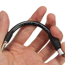 Черный гибкий шуруповерт сверло с шестигранным хвостовиком удлинитель мягкий отвертка удлинитель, инструменты для ремонта