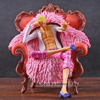 

Donquixote Doflamingo Model Toy Sitting On Sofa One Piece Anime Figure PVC Collectible Action Doll