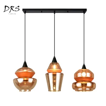 

Nordic Chandelier Lighting Creative Restaurant Glass Hanging Lights Luminaire Industriel Lamps In The Bedroom Lampadario Moderno
