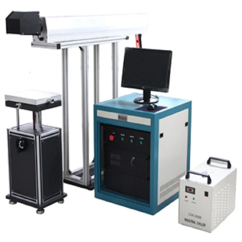 

Factory Direct sales 80W 100W Water cooling nonmetal laser marking machine plastics, acrylic, glass,CNC