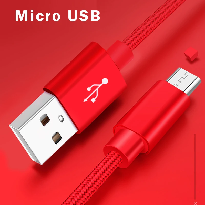 Нейлоновый плетеный шнур для передачи данных Samsung Xiaomi Huawei Micro USB кабель mate10 lite LG v10