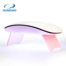 Лампа для Ультрафиолетовая лампа для ногтей для маникюра Сушилка для ногтей 6 Вт портативный УФ светодиодный USB с батареей машина терапия Лаковая лампа для гель-лака