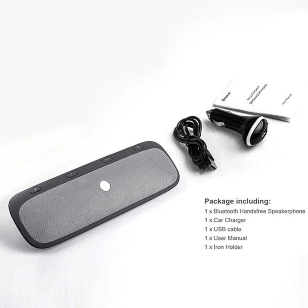 

Wireless Bluetooth Hands free Car Kit Speakerphone Sun Visor Clip For All Phone