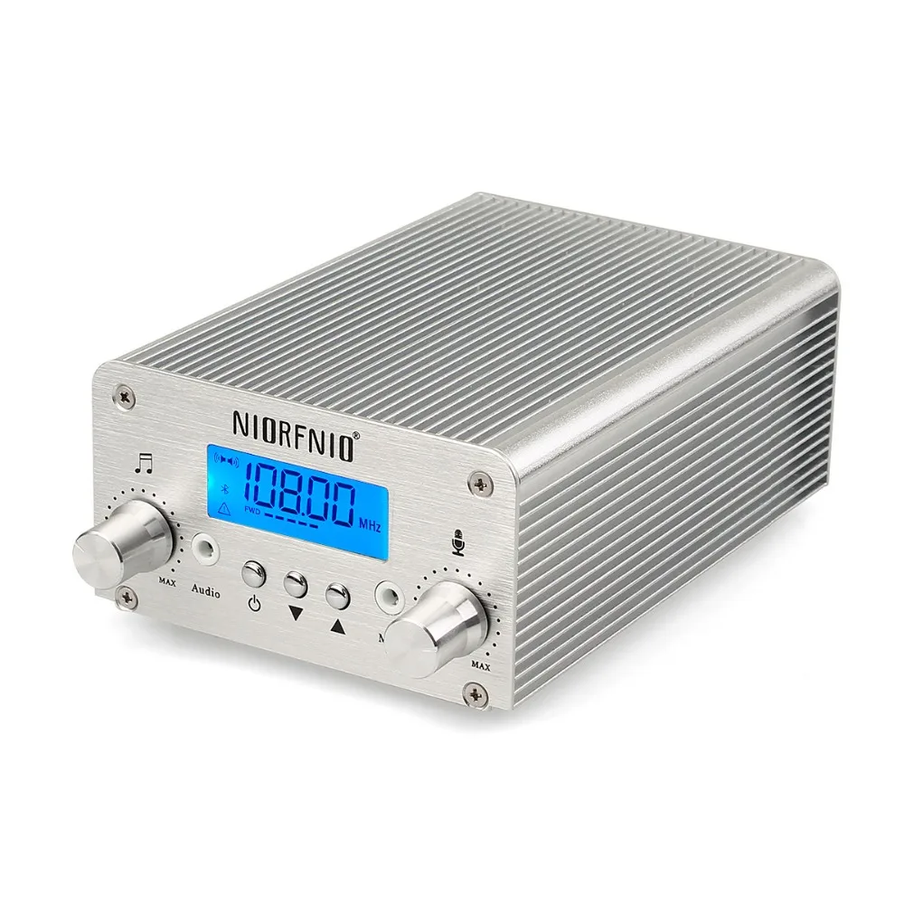 

Wireless 15W PLL FM Transmitter Mini Radio Stereo Station Bluetooth Lossless Music Broadcast Y4351D