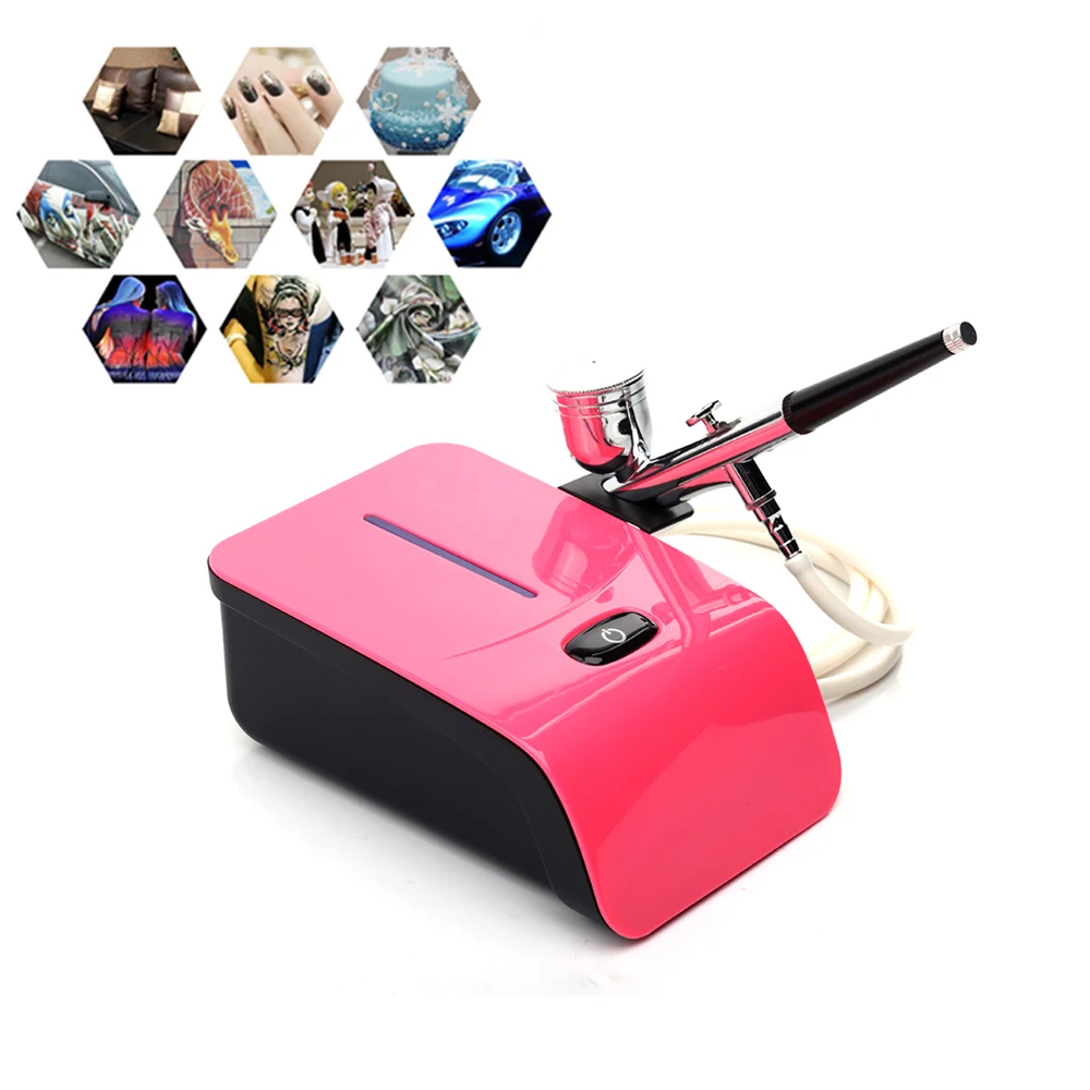 Airbrush Kit With Compressor 5 Gears Aerografo Kit For Face Paint Cake