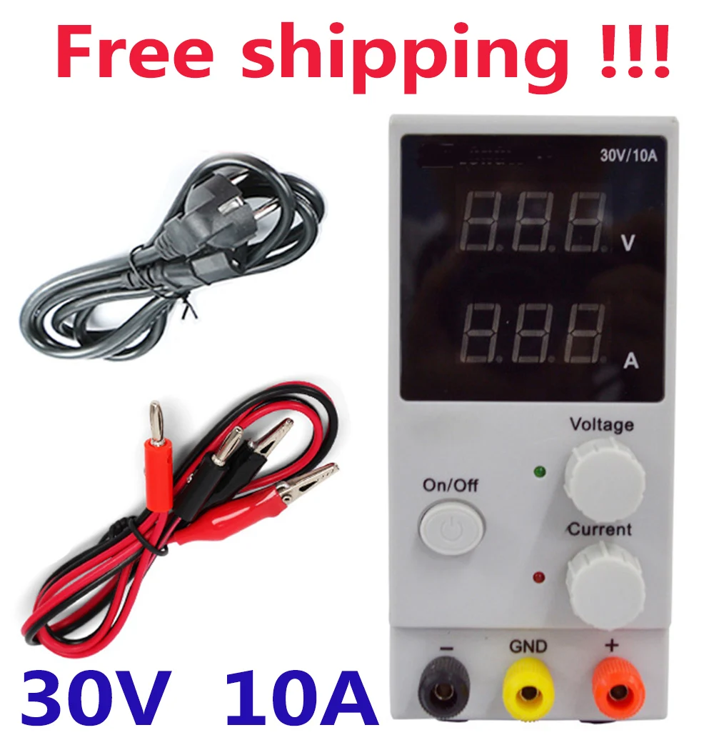 30V 10A LED Display Adjustable Switching Regulator DC Power Supply