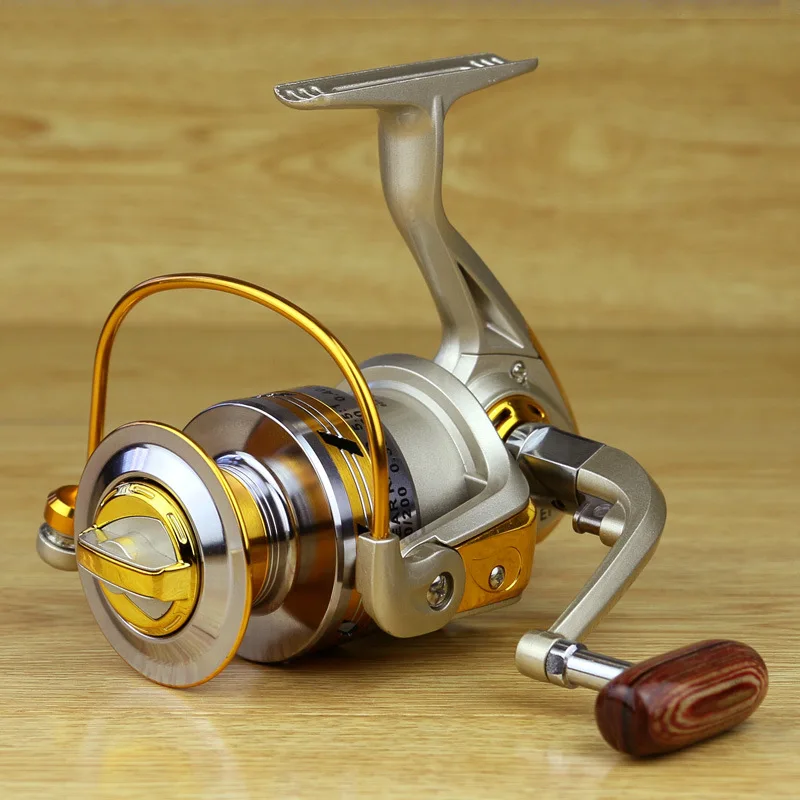 

Spinning Fishing Reel Fishing coil Wooden handshake 12+ 1BB Professional Metal Left/Right Hand Fishing Reel Wheels