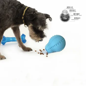 

dog Leaking Silica gel ball Toys Puzzle A molar tooth Bite Dog Leaking device Pet Supplies Pear shaped Leaking toys
