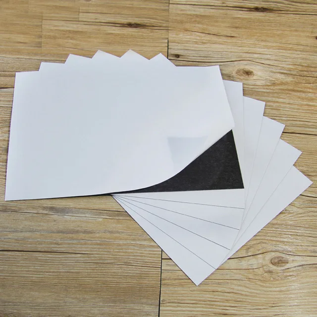 

5pcs A4 Size 0.5mm Self Adhesive Flexible Magnetic Sheet For Spellbinder Dies Car/Exhibition/Ad Rubber Magnet board