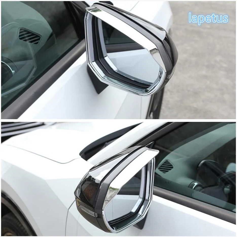 

Lapetus Rearview Mirror Rain Shade Rainproof Blades Back Mirror Eyebrow Rain Frame Cover Trim ABS Fit For Audi Q2 2017 2018 2019