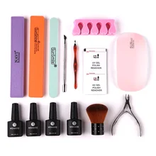 MSHARE 20Pcs Nail Art Base Tool 6W UV Led Lamp Nail Dryer Gel Nail Polish Kit Набор для маникюра Наборы комплектов для маникюра лампа для ногтей гель лак лак для ногтей лампа для ногтей