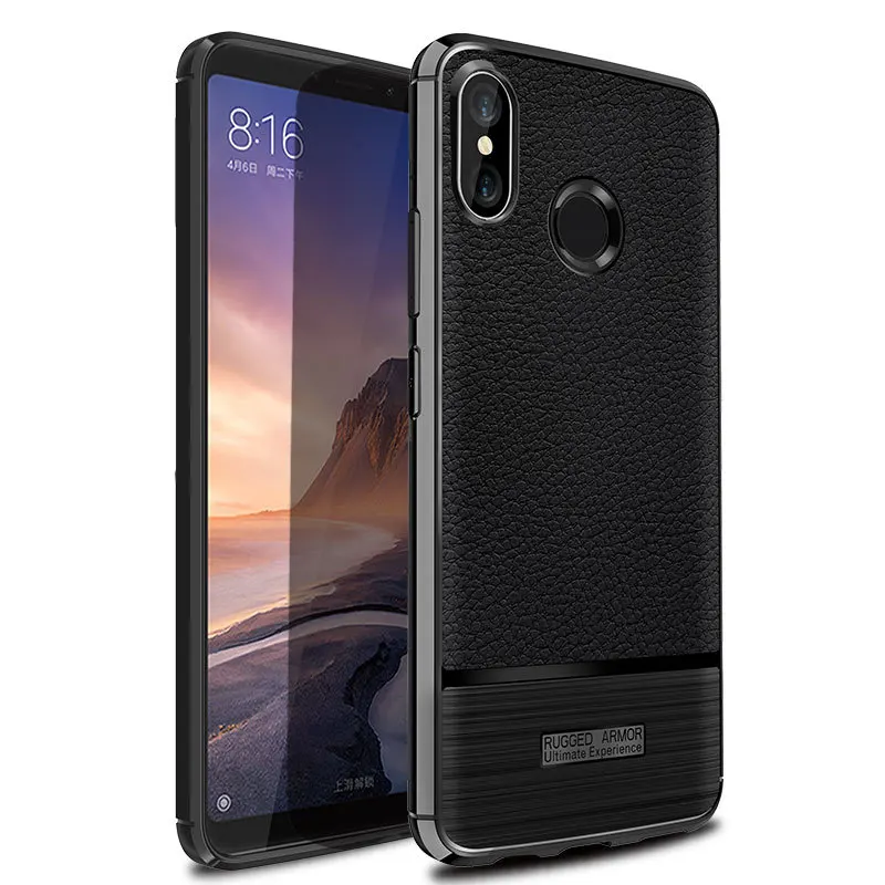 Heavy Duty Protection Armour Phone Back Cases For Xiaomi MAX 3 Mi 8 Pro F1 MIX A2 Redmi Note 6 Cover Business Vintage Case |